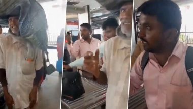 Bengaluru Viral Video: Farmer in Tattered Clothes Not Allowed To Board Metro, BMRCL Suspends Officer (Watch Video)